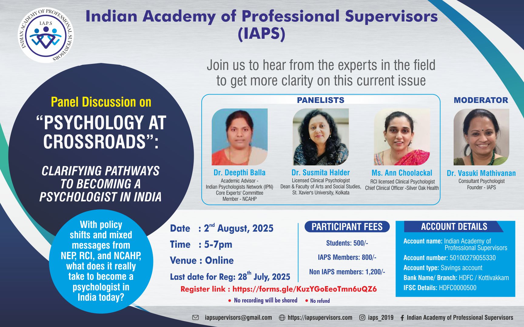Psychology at Crossroads !
